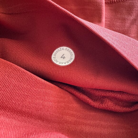 lululemon workout leggings size 4 in burnt orange - Picture 4 of 5